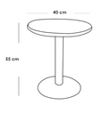 Side Table 40×55 cm - Black