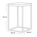 Side Table 40×40×55 cm - Multi Color