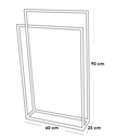 Towel Hanger 60x25x90 cm - Black
