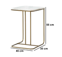 Side Table 55×35×45 cm - Gold