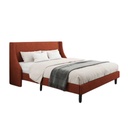 Swedish MDF and burlap Bed  - Orange & Black