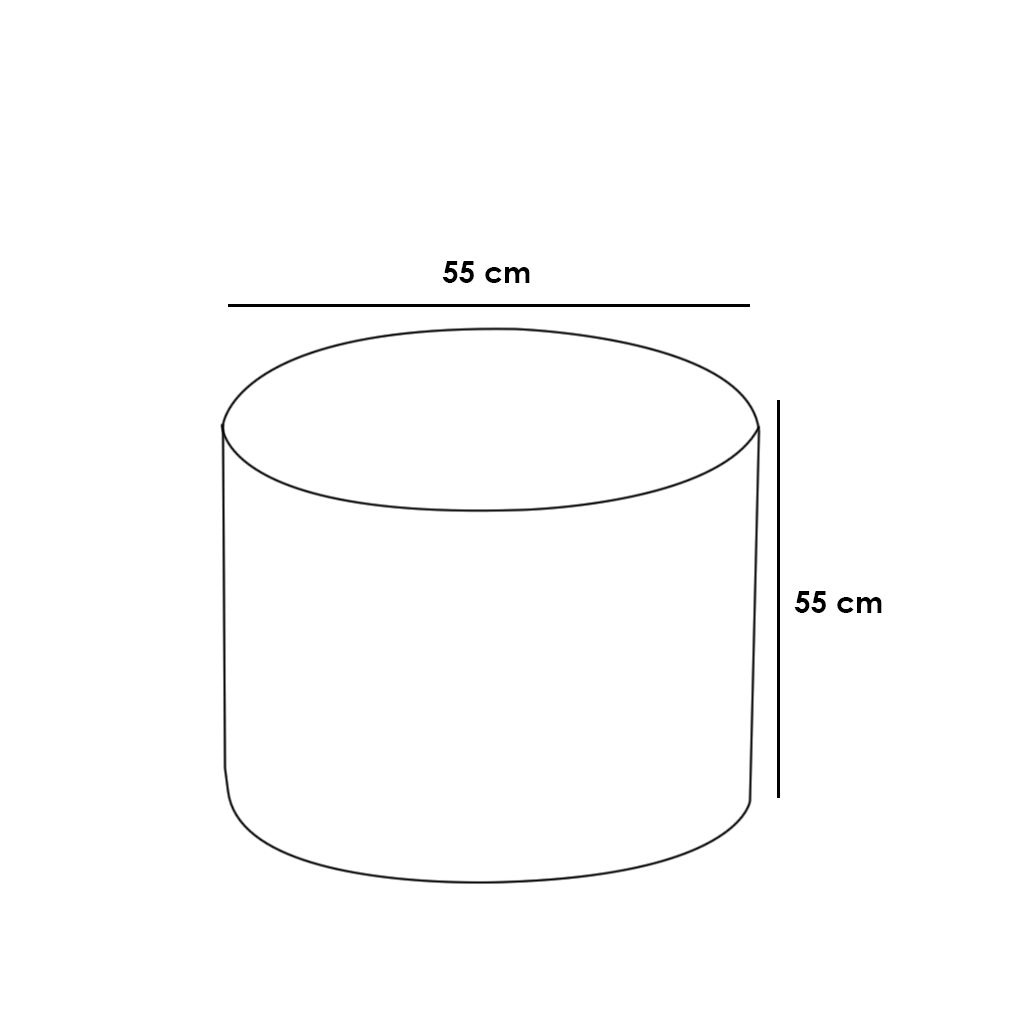 Pouf 55x45x55 cm- Grey