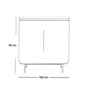 MDF Coffer corners - 90x45x100 cm