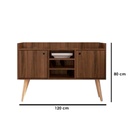 Wood counter and MDF Coffee corners Brown and beige