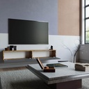 MDF Wall tv unit Grey - 30x32x180 cm