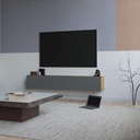 MDF Wall tv unit Grey - 30x32x180 cm
