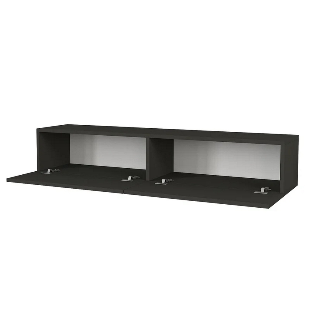 MDF TV Table Black - 160x30x50 cm