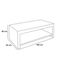 Center Table 45×100×45 cm - Brown & White