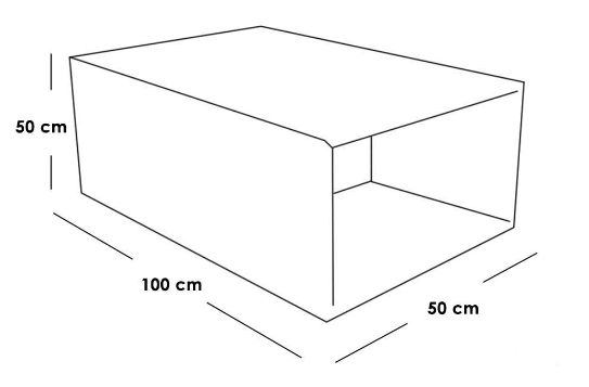 Coffee Table 100×50×50 cm