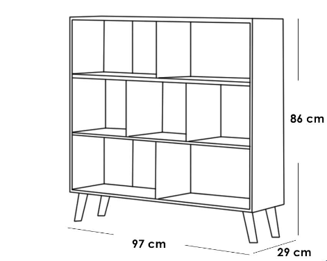 Kitchen Storage Unit 97x29x86 cm