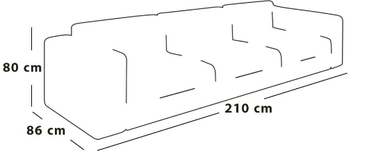 Swedish wood and velvet 3 Seaters Sofa - Blue