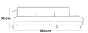 Sofa 85×180×75 cm