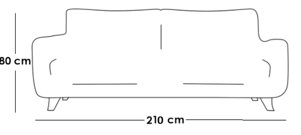 Sweedish Wood and Velvet 3 Seaters Sofa