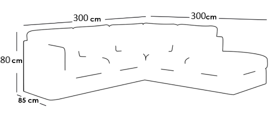 Sweedish L-Shape Sofa 
