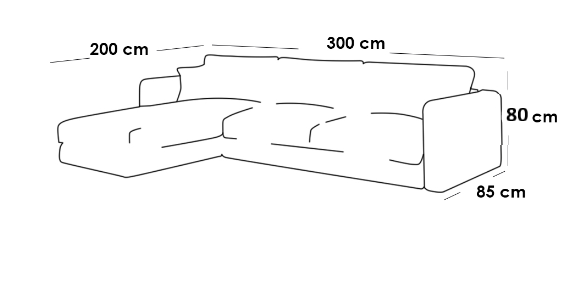 L-Shape Sofa - Linen