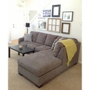 L-Shape Sofa - Brown