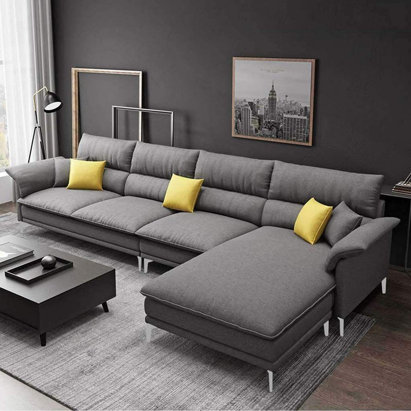 L-Shape Sofa - Linen 