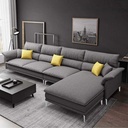 L-Shape Sofa - Linen 
