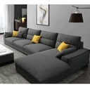 L-Shape Sofa - Linen