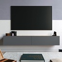MDF Wall tv unit Grey - 30x32x180 cm