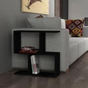 MDF Side table Black - 60x20x80 cm