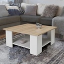 Center Table 40×80×80 cm - Begie & White