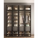 Counter Wood Dressing Black - 240x50x180 cm