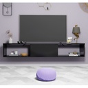 Natural Particle Board TV Table -180x30x35 cm