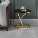 Side Table 40×55 cm - Black & Gold