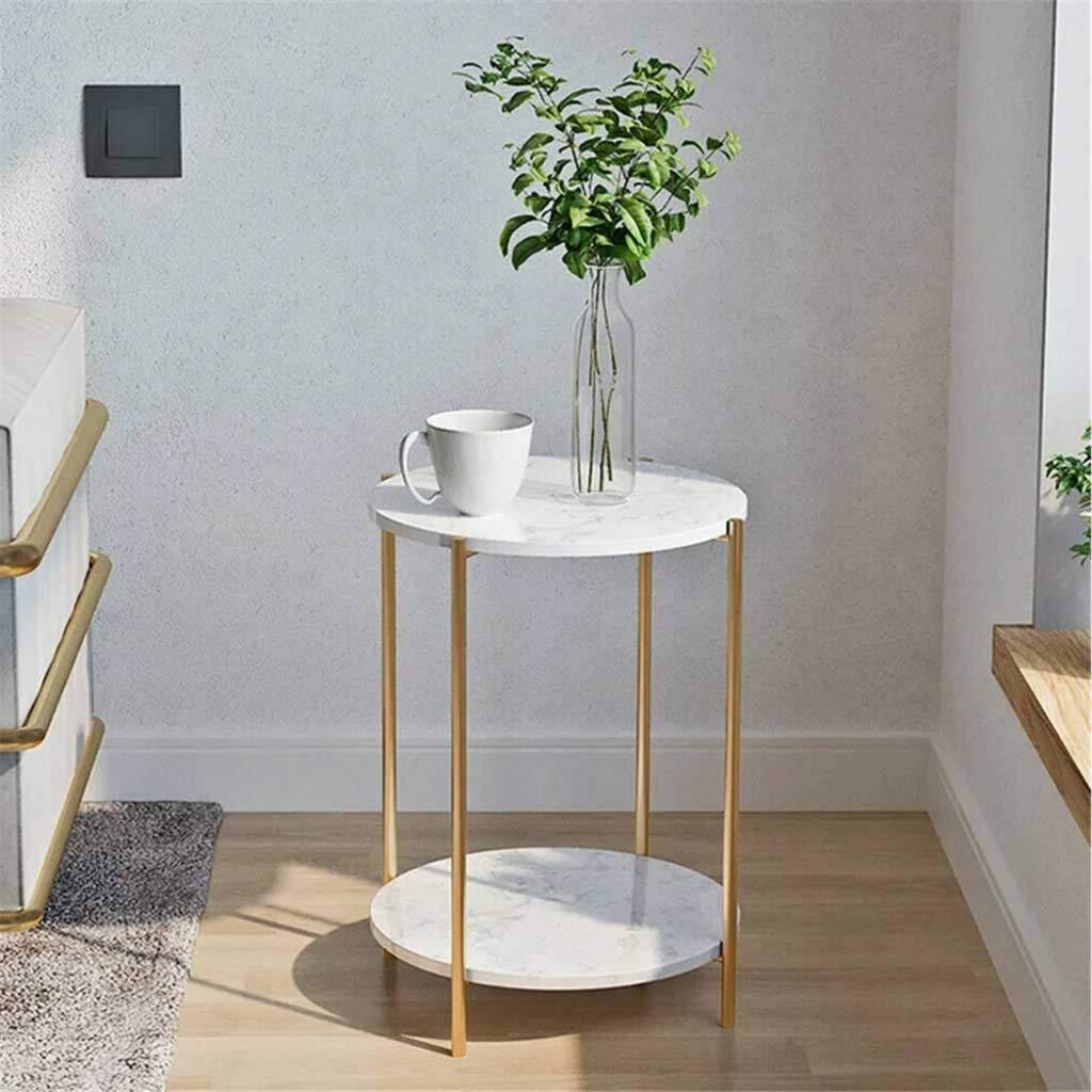 Side Table 45×55 cm - Black & Gold