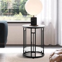 Side Table 45×55 cm - Black & White