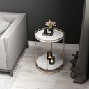 Side Table 40×55 cm - Black & Gold