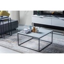 Coffee Table 70×70×40 cm - Black & White
