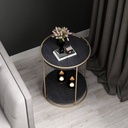 Side Table 40×55 cm - Black & Gold