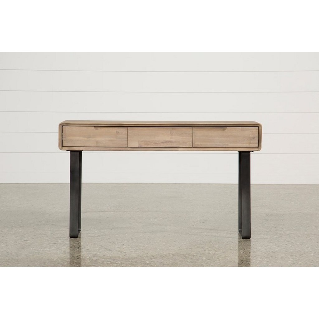 Console 90×130×40 cm - Beige & Black 