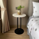 Side Table 55×35 cm - Black & White