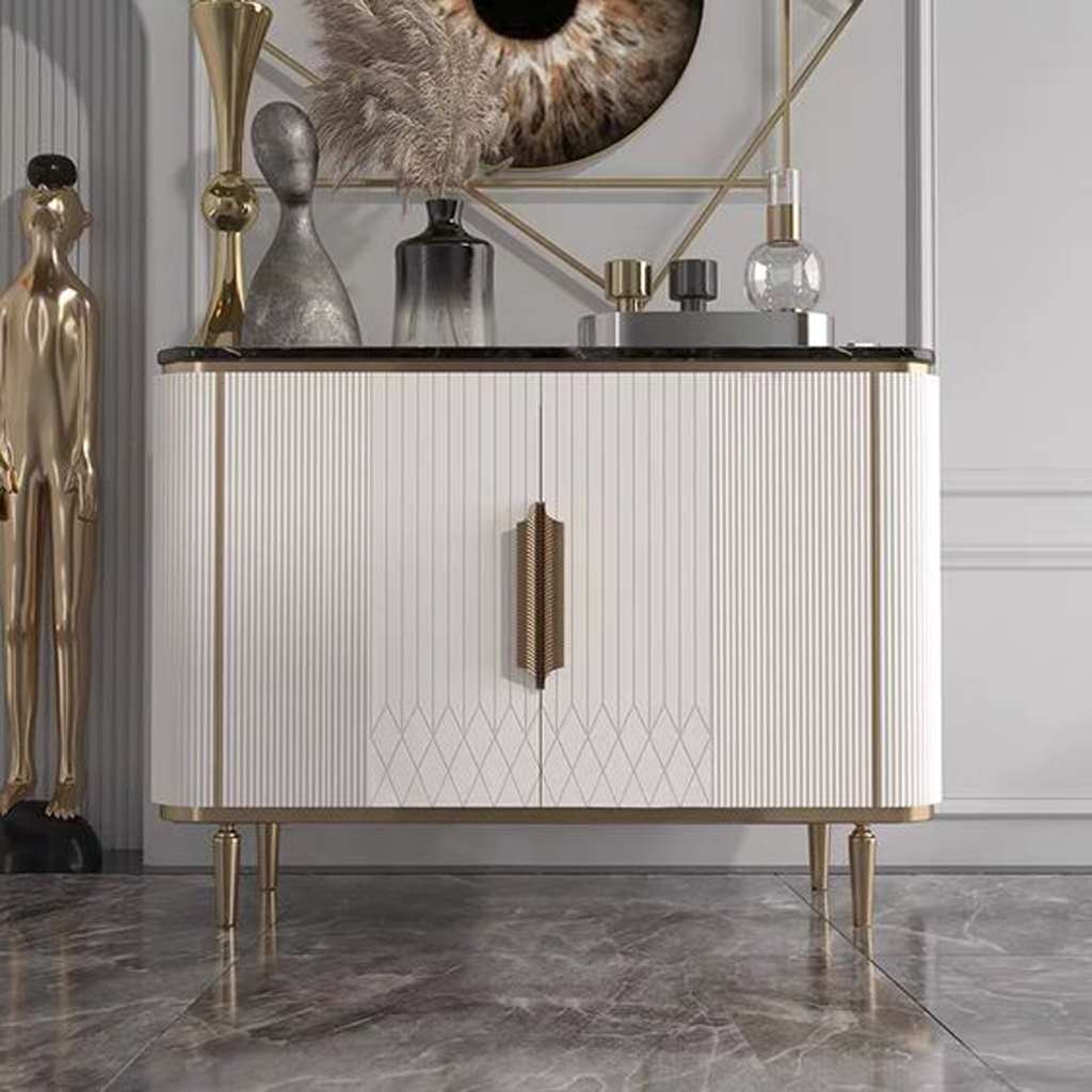 طاولة مدخل 90×40×140 سم - أبيض 