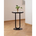 Metal Side Table Black - 35x55 cm