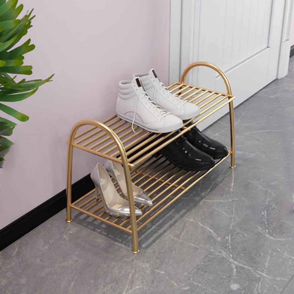 Shoe rack 50x30x52 cm - Gold