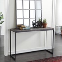 Console 90×130×40 cm - Grey & Black 