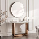 Console 90×130×40 cm - White & Gold