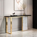 Console 100×40×140 cm - Black & Gold