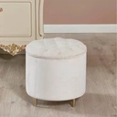 Pouf 55x45x55 cm- Off-white