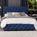 Swedish Wood and Linen Bed - Muti color