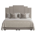 Linen Super King Bed  - Grey