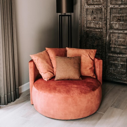 Swedish wood and velvet Side Chair 