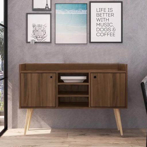 [Batch 9001002] Wood counter and MDF Coffee corners Brown and beige