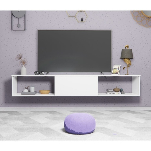 Natural Particle Board TV Table -180x30x35 cm