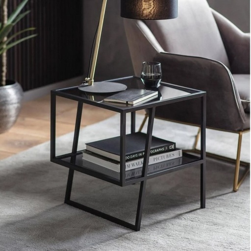 [AZAMCO1937] Side Table 50×50×45 cm - Black