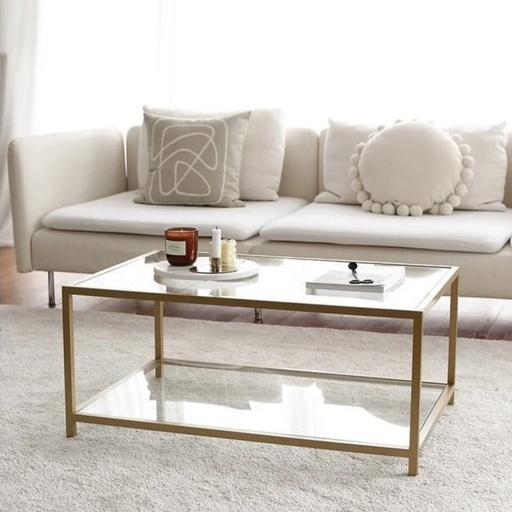 [AZAMCO1924] Coffee Table 90×60×40 cm - Gold